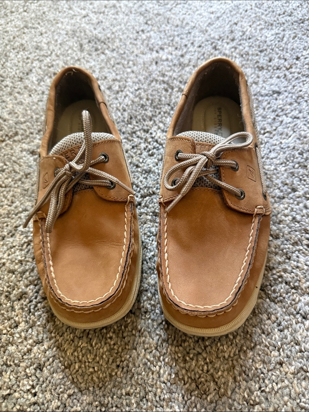 Sperry Women’s Tan Leather 2-Eye Boat Shoes